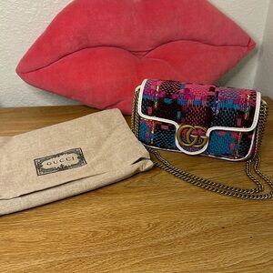 Gucci Tweed Check super mini bag 🥹
